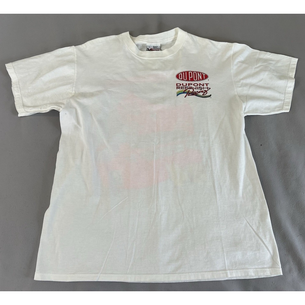 VTG 1996 NASCAR Jeff Gordon #24 Dupont Racing T-Shirt Competitor's View L Y2K